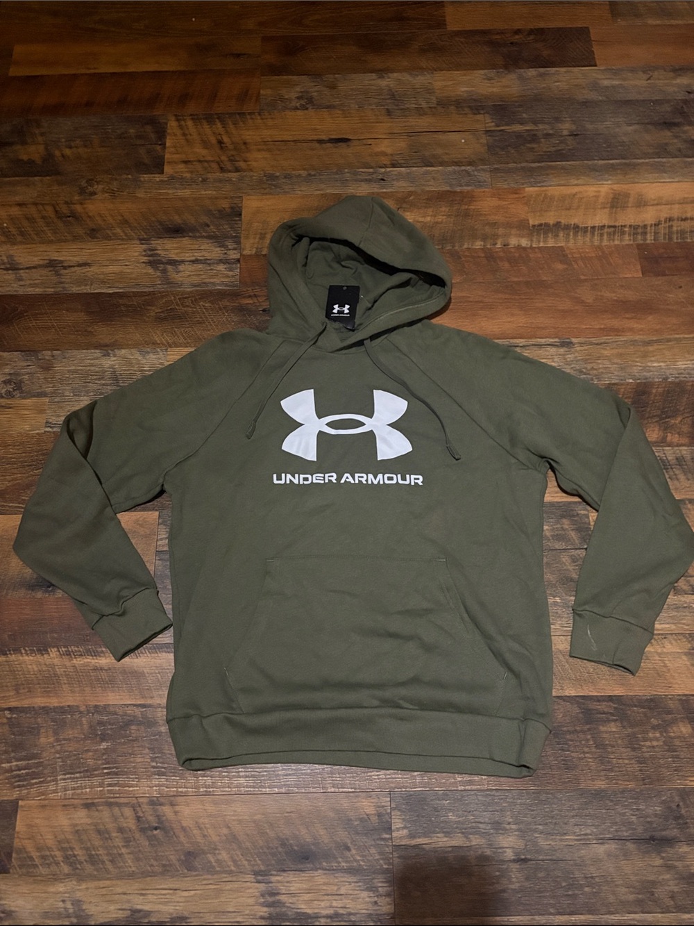 Under Armour Men's Olive Green Logo Hoodie Sweater nwt